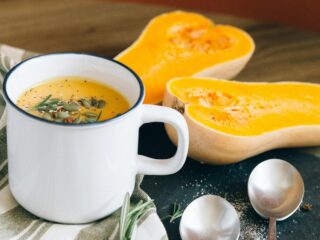 Cozy Butternaut Squash Soup & Grilled Cheese Recipe